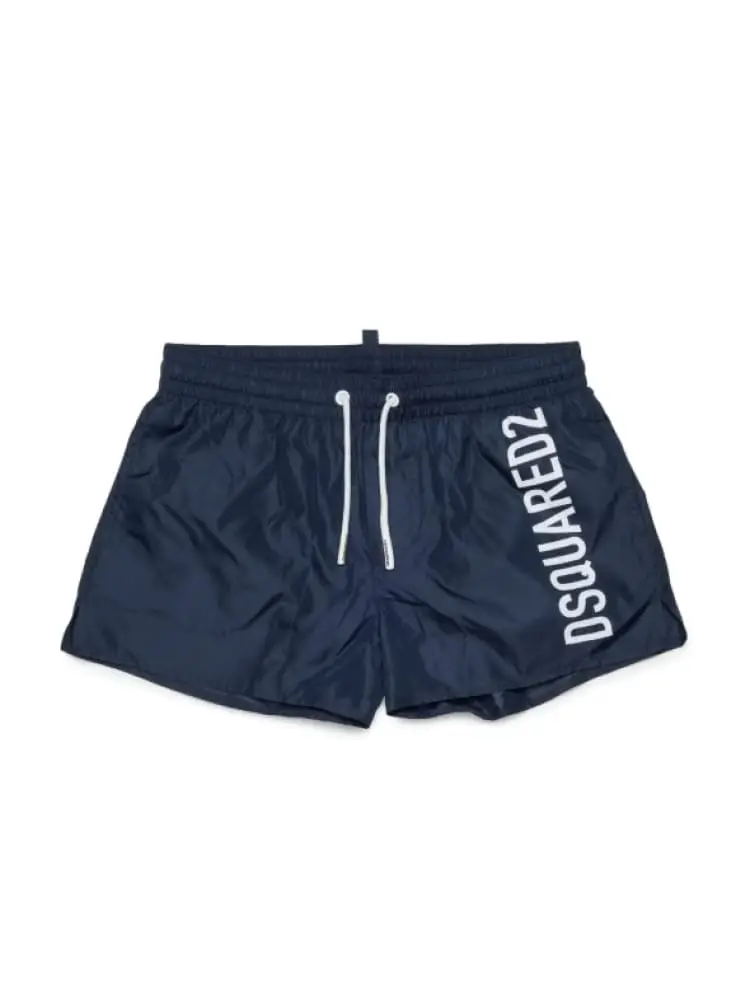 costume da bagno kids/junior blu navy con logo