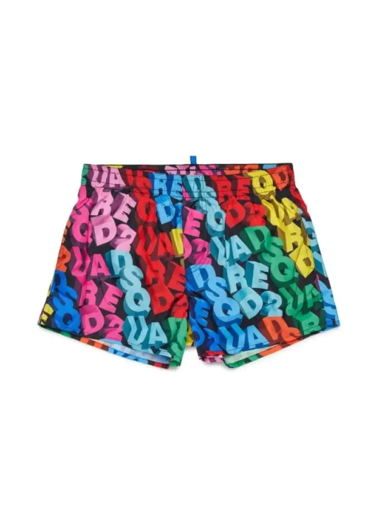 costume da bagno kids/junior multicolor con logo 3d