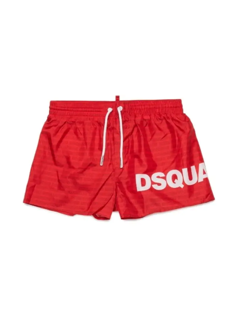 costume da bagno kids/junior rosso con logo