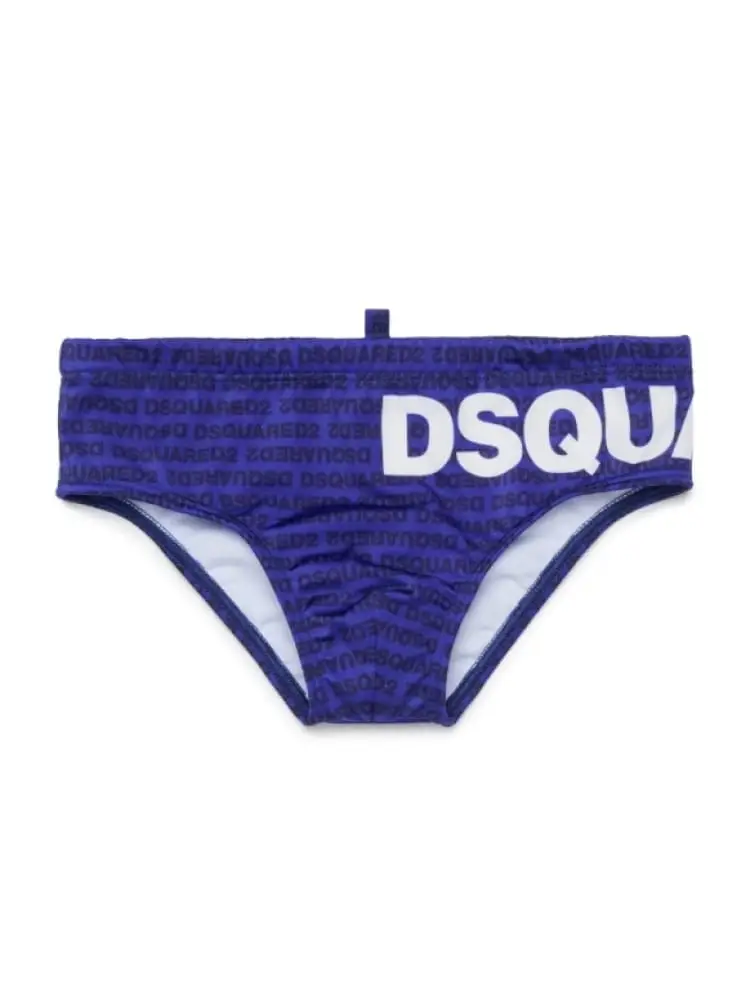 costume da bagno slip kids/junior blu con logo