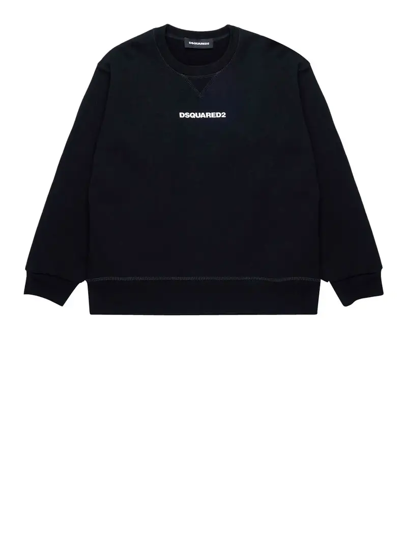 felpa dsquared2 da bambino - nero