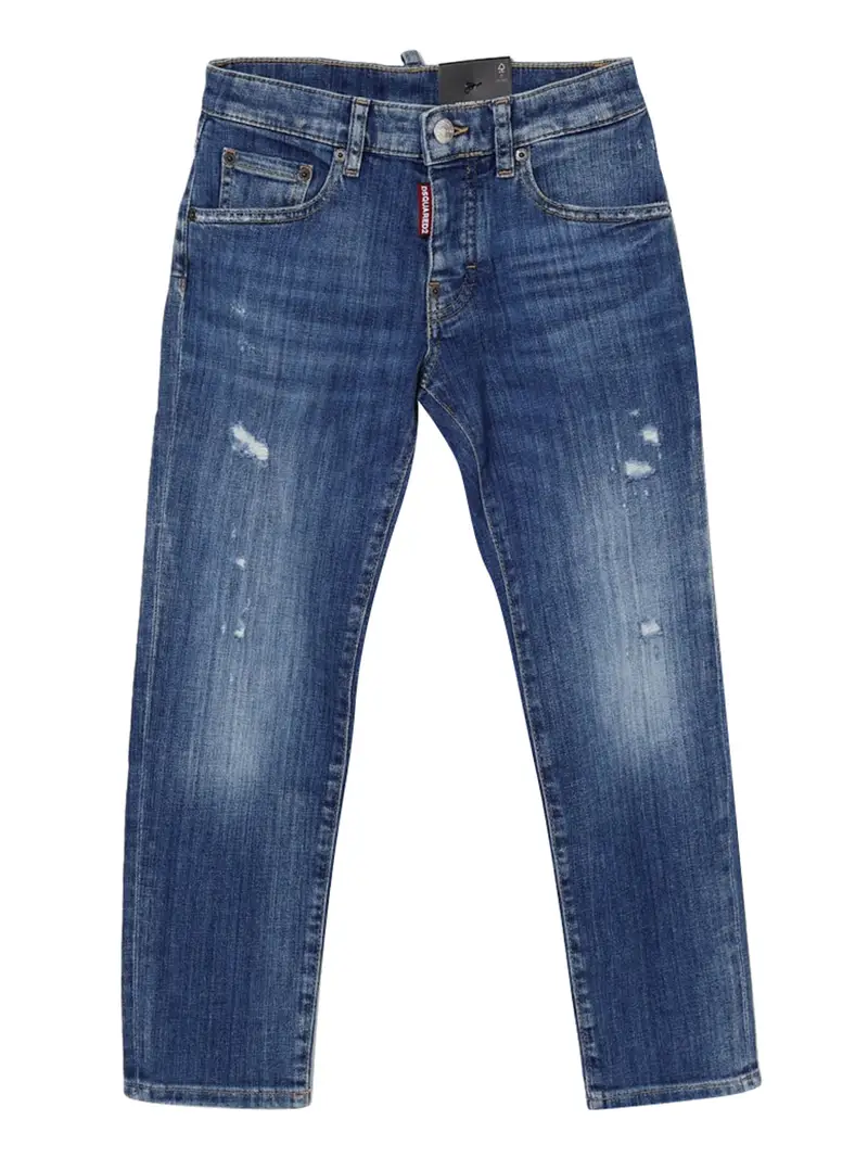 jeans regular dsquared2 da bambino - denim