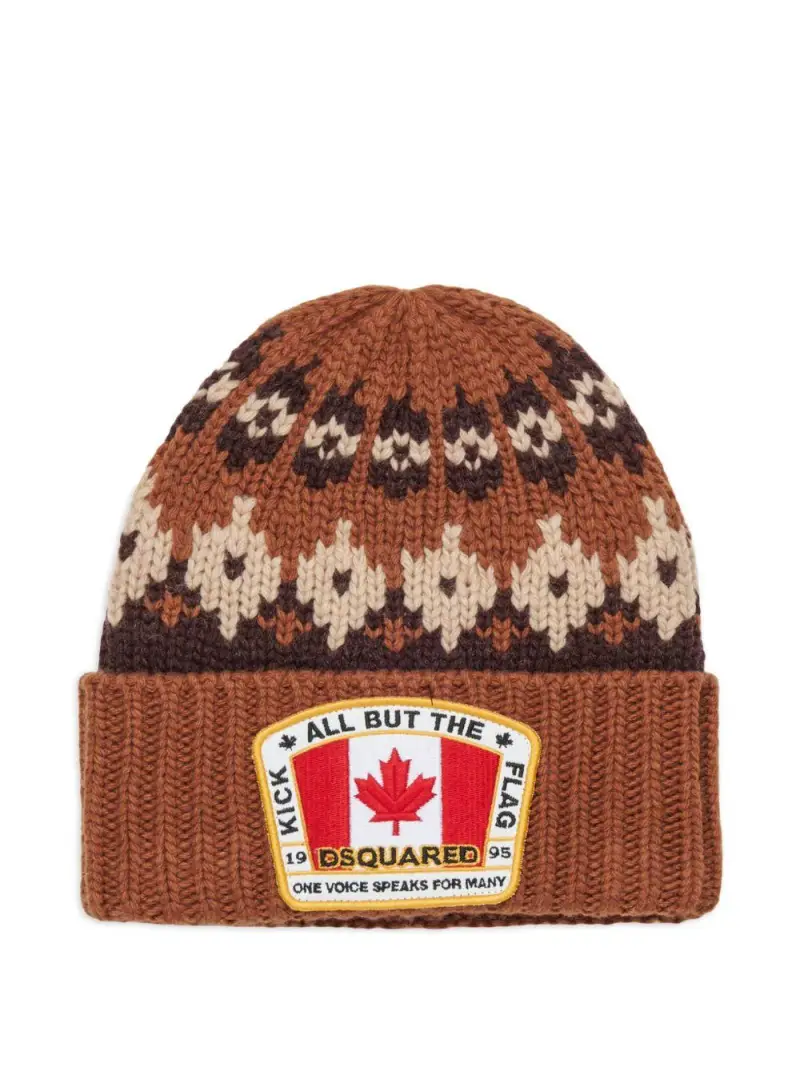 Berretto con Logo Ricamato Caffe