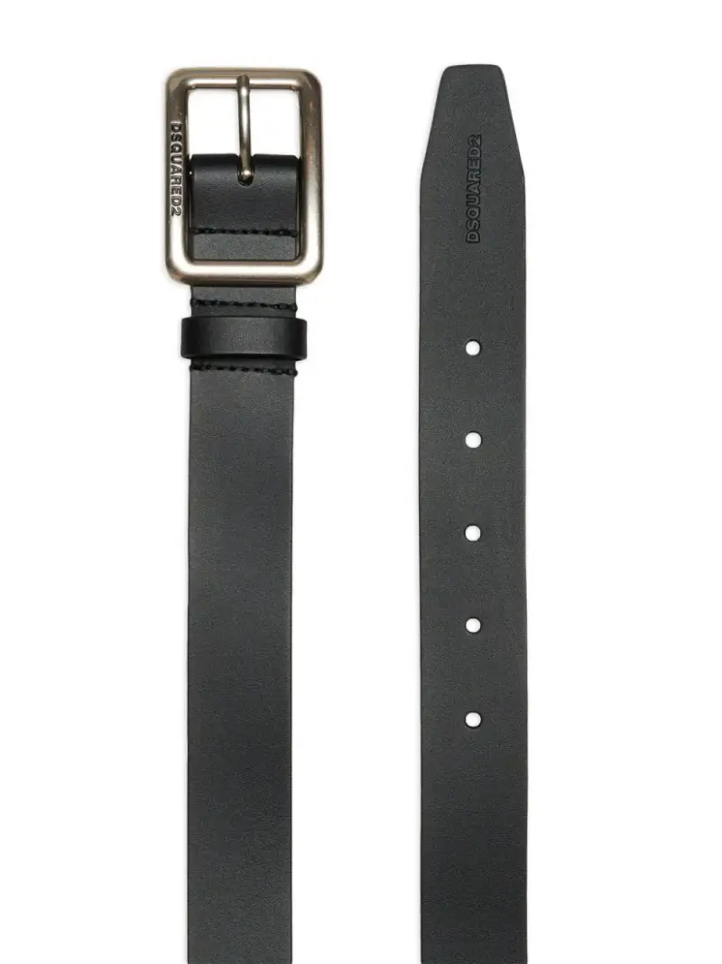 Cintura Unisex Bambino Nero Pelle bovina miniatura 3