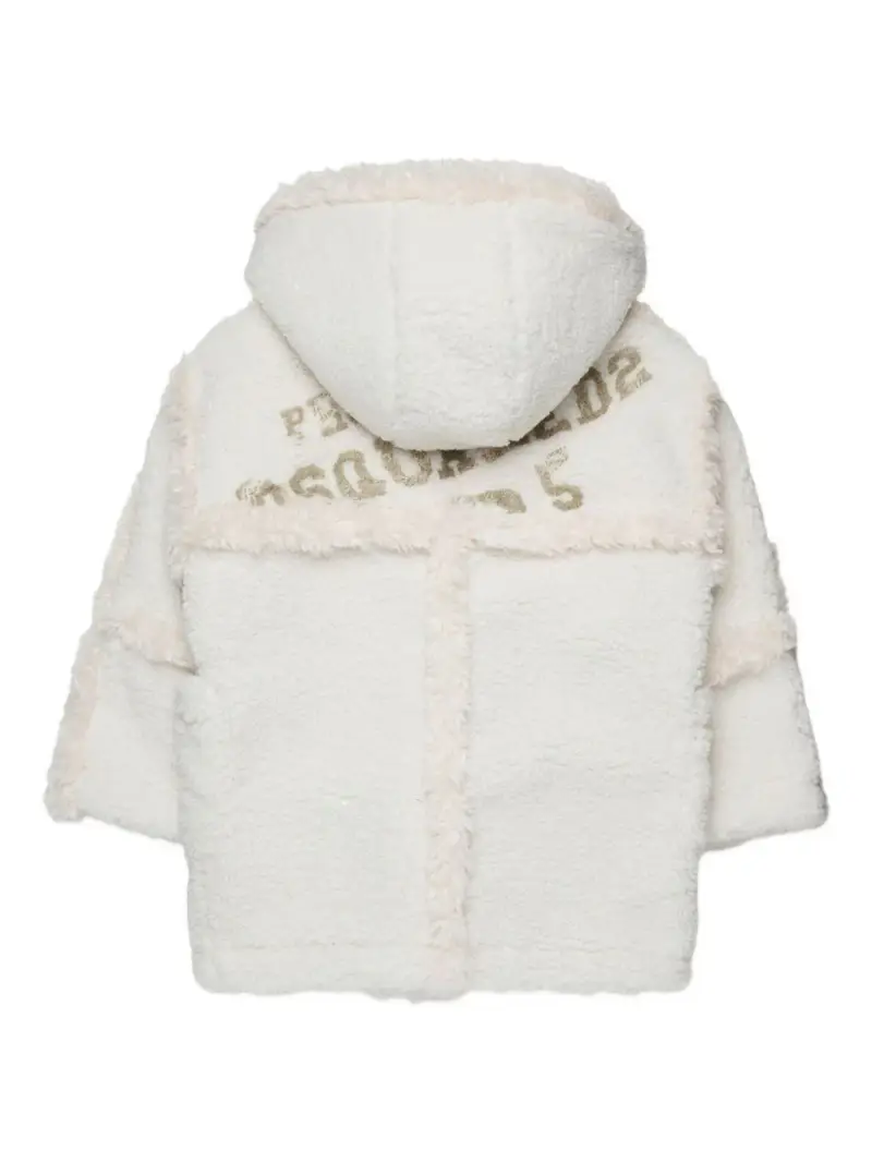 Giacca in Shearling con Logo Milk miniatura 2