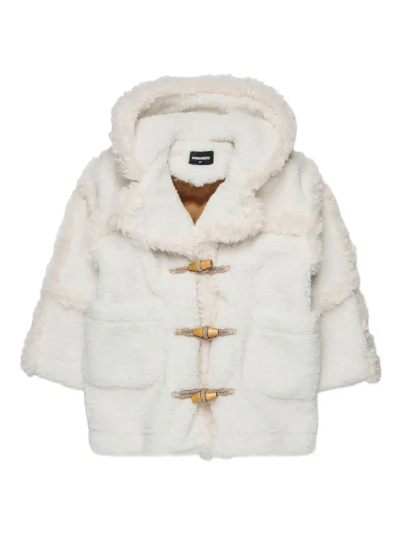 Giacca in Shearling con Logo Milk