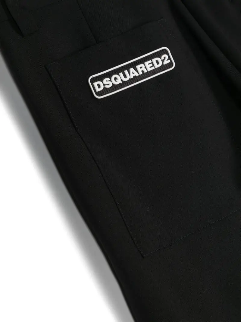 Pantalone bambino affusolato Nero miniatura 3