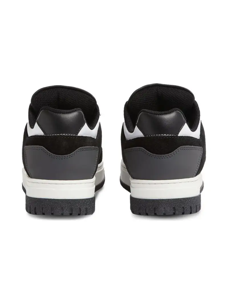 Sneakers a inserti bianche/nere Nero miniatura 3