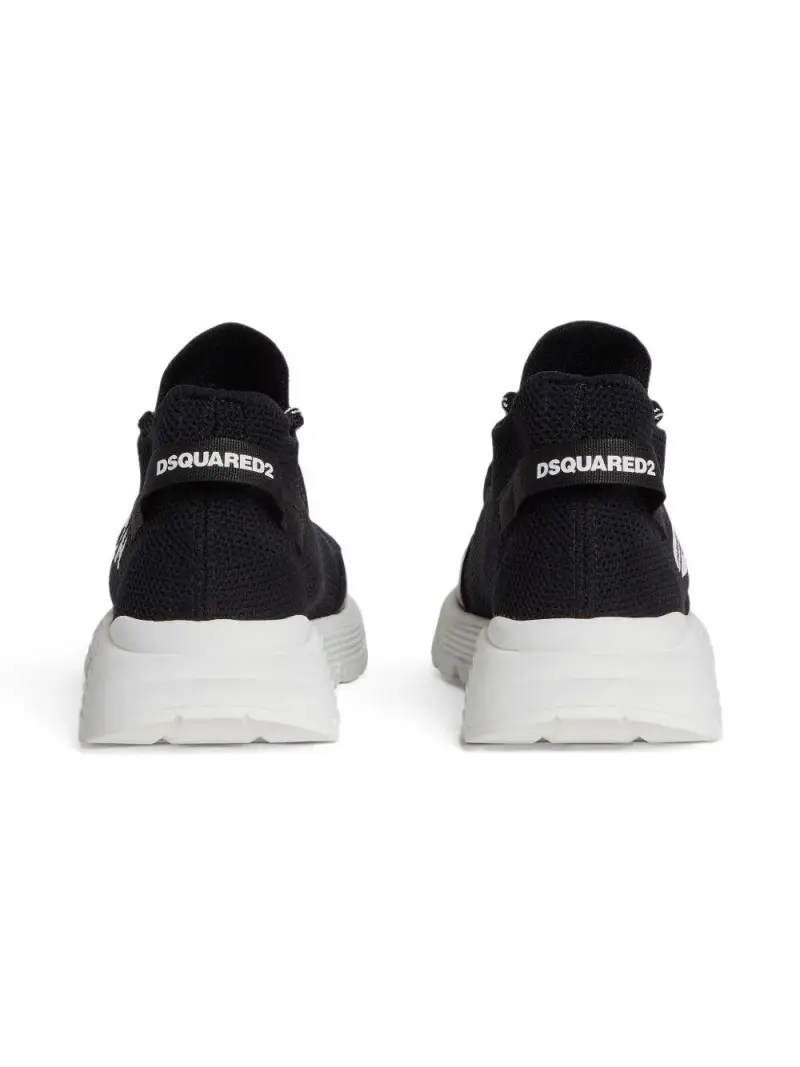 Sneakers nere in rete logo icon Nero miniatura 3