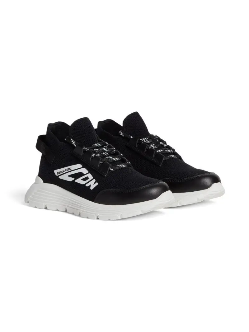 Sneakers nere in rete logo icon Nero
