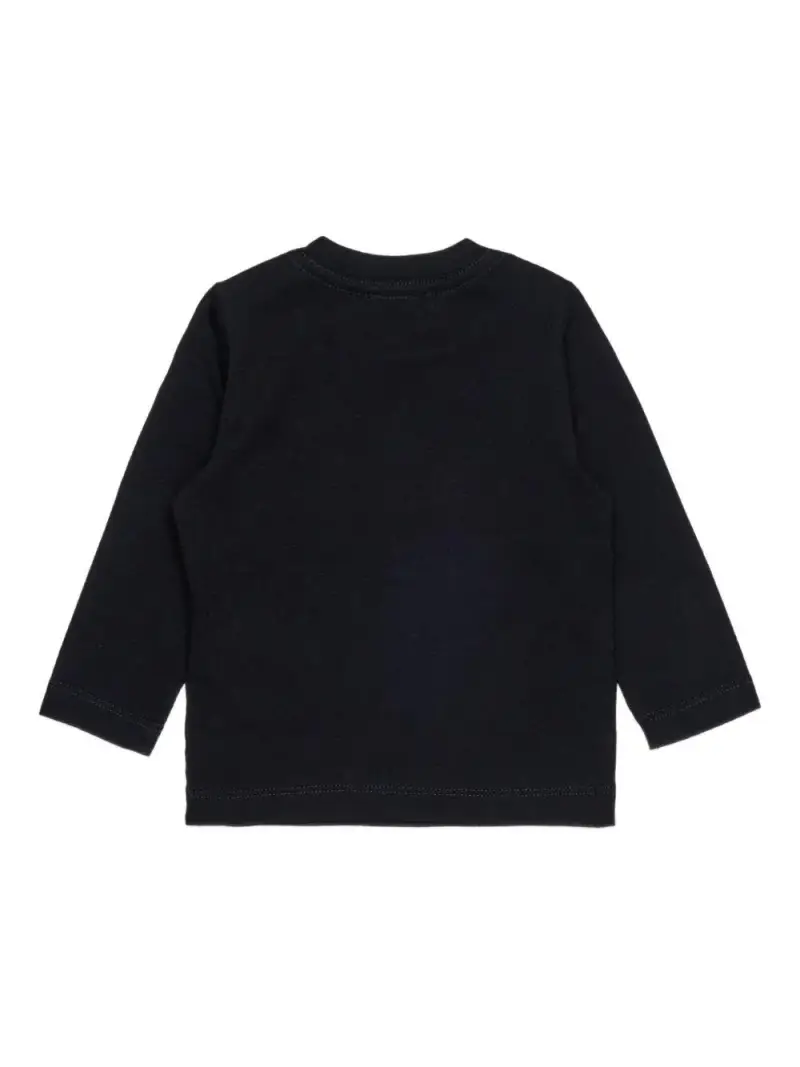 T-shirt con Logo Nero miniatura 2