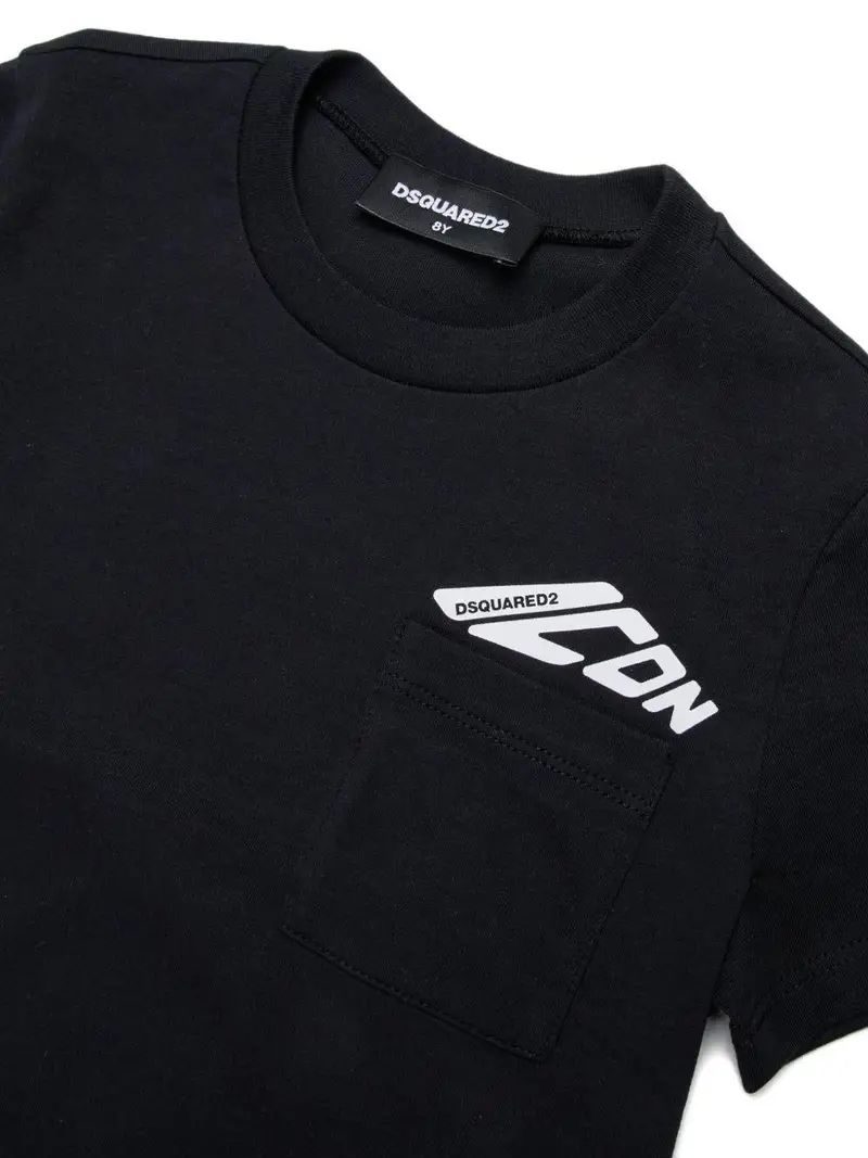DSQUARED KIDS T-shirt Nero 3872360 miniatura 3