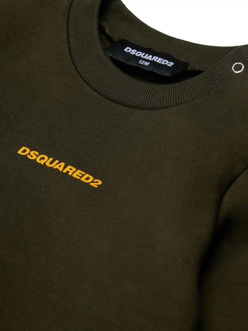 Tuta Sportiva Verde Oliva con Logo miniatura 2