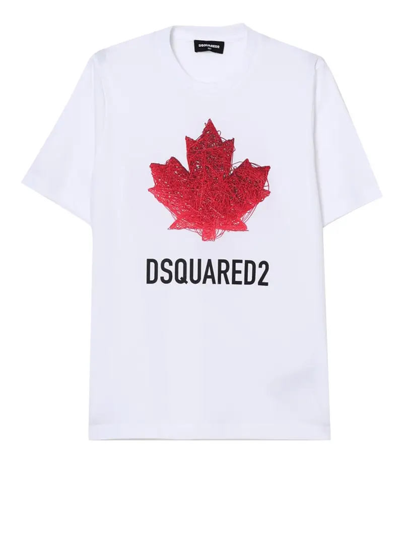 t-shirt dsquared2 da bambino - bianco