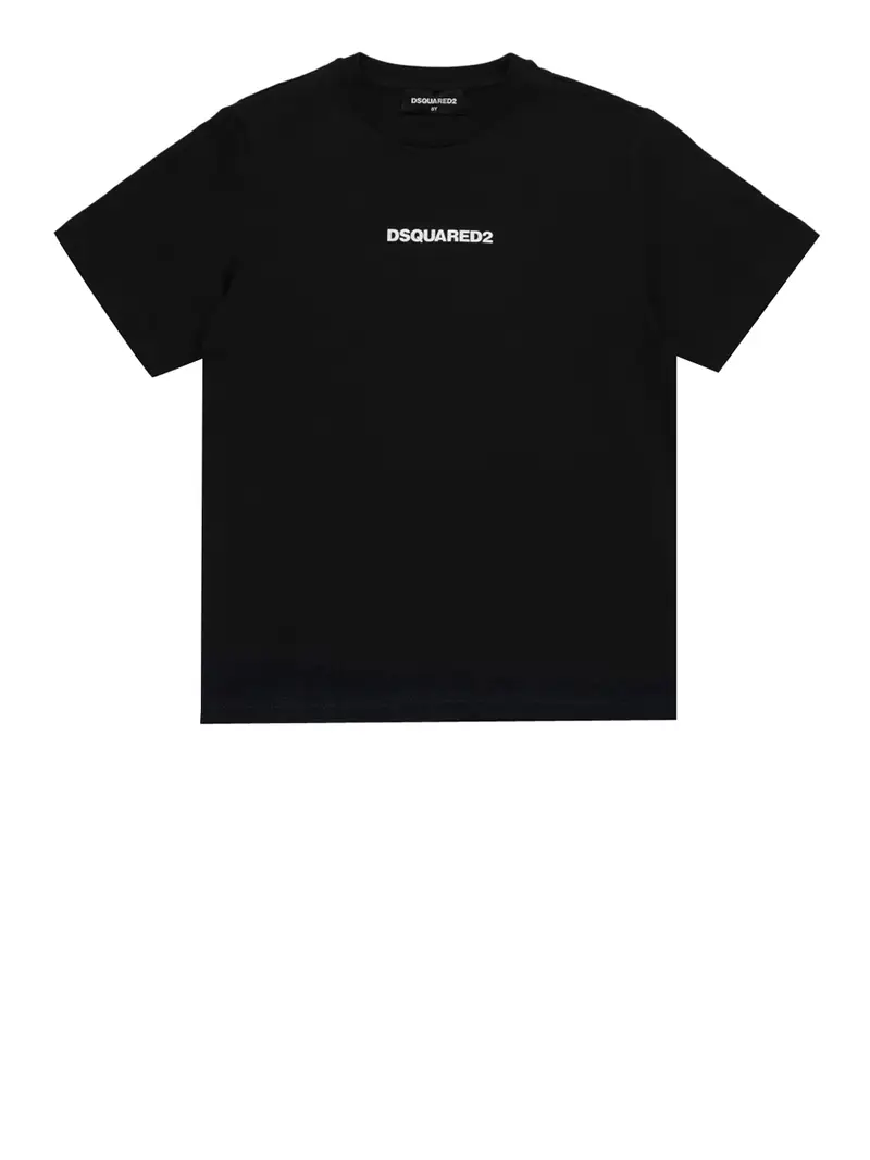 t-shirt dsquared2 da bambino - nero