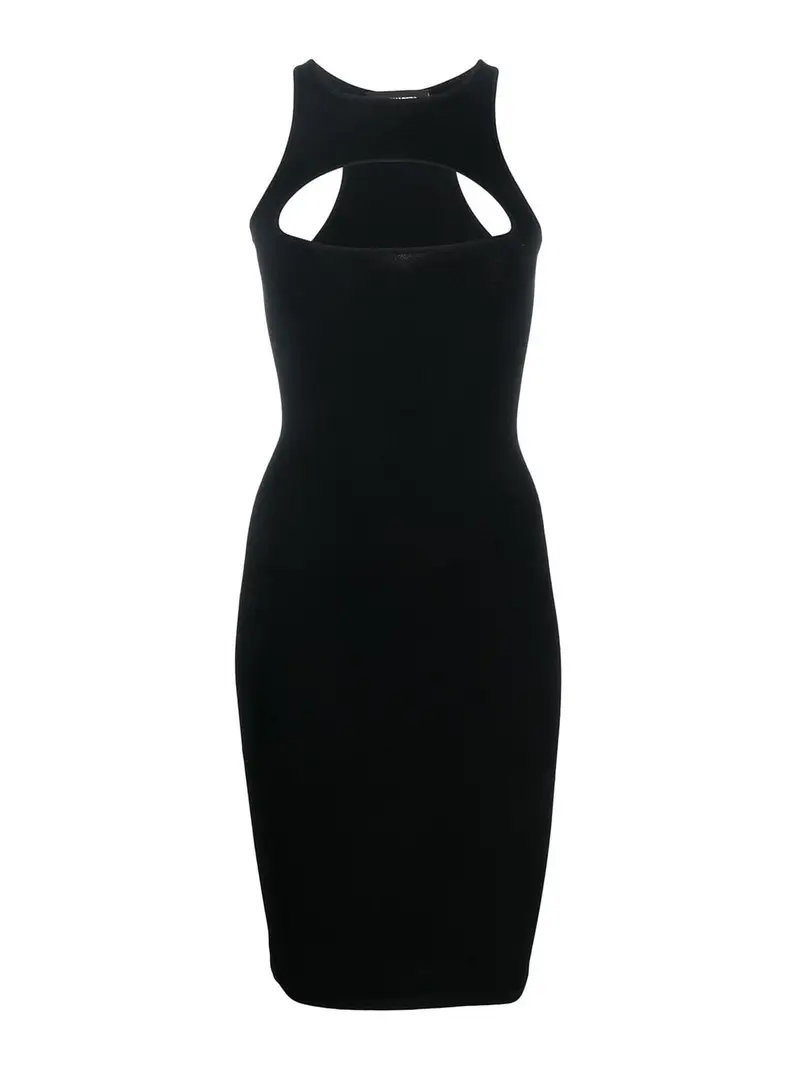 Abito in maglia con cut-out Nero