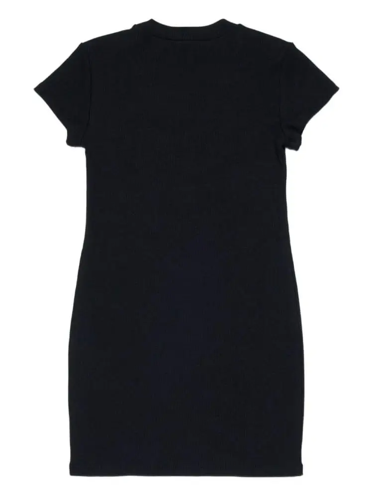 abito nero bambina mini logo miniatura 2