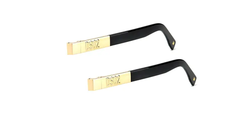 Dsquared2 Aste di ricambio D2 0028/S Aste di ricambio Nero/Oro