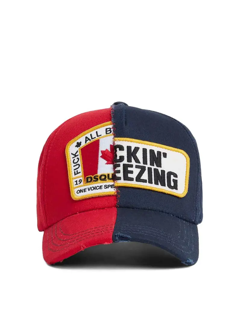 Berretto da baseball con logo Rosso