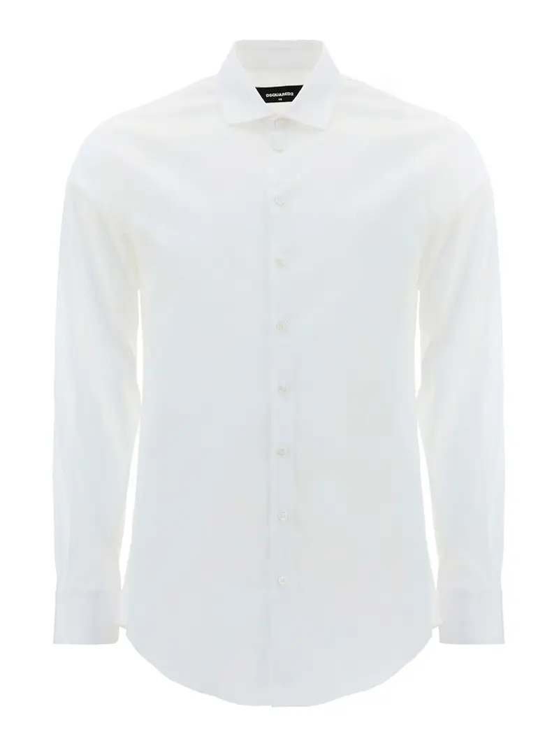 Camicia con colletto alla francese Bianco