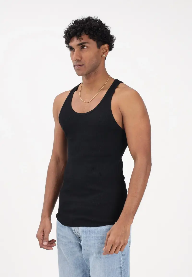 Canotta nera da uomo