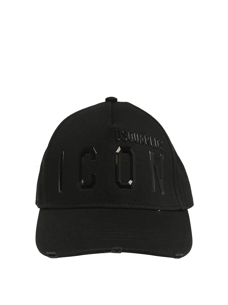 Cappello da baseball in cotone Nero