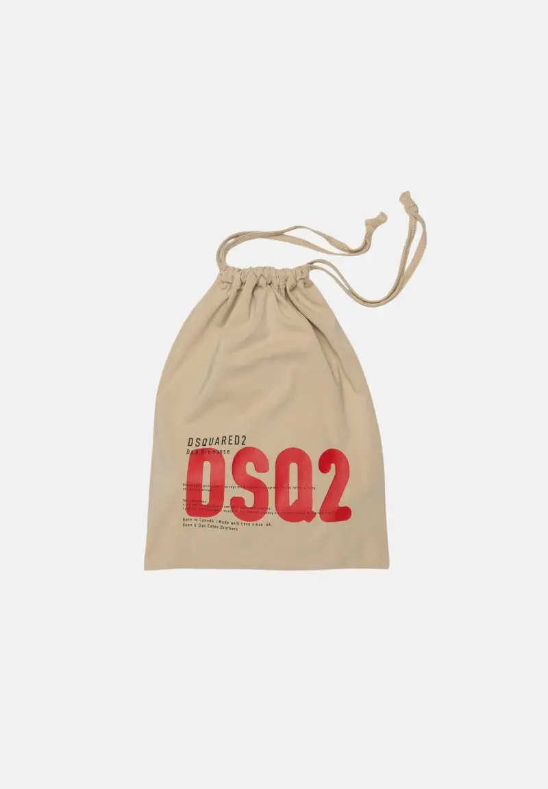 Completino beige da neonato con logo DSQ2 miniatura 3