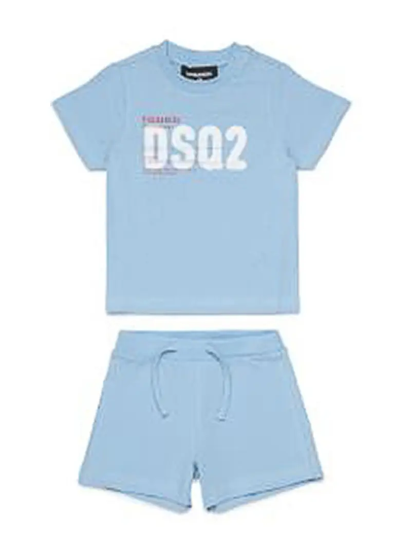 Completo 2 Pezzi Con Logo Blu