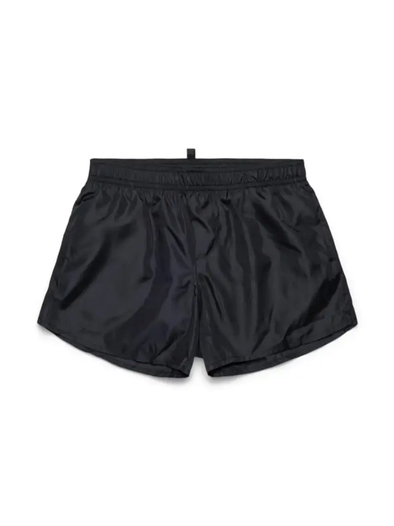 Dsquared2 costume nero bambino maxi logo sul retro a contrasto