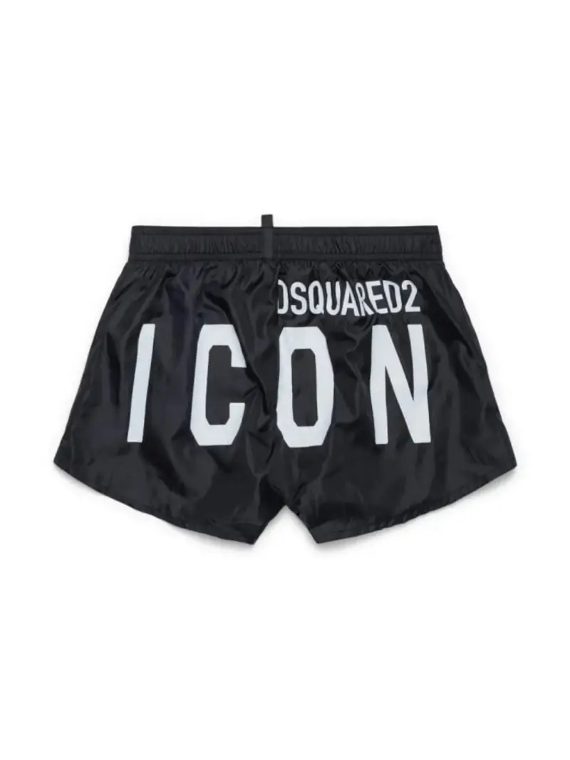 Dsquared2 costume nero bambino maxi logo sul retro a contrasto miniatura 2