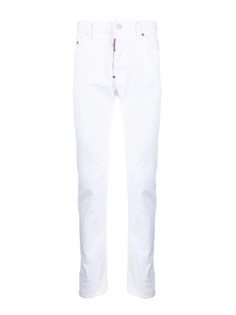 Denim attillato Bianco