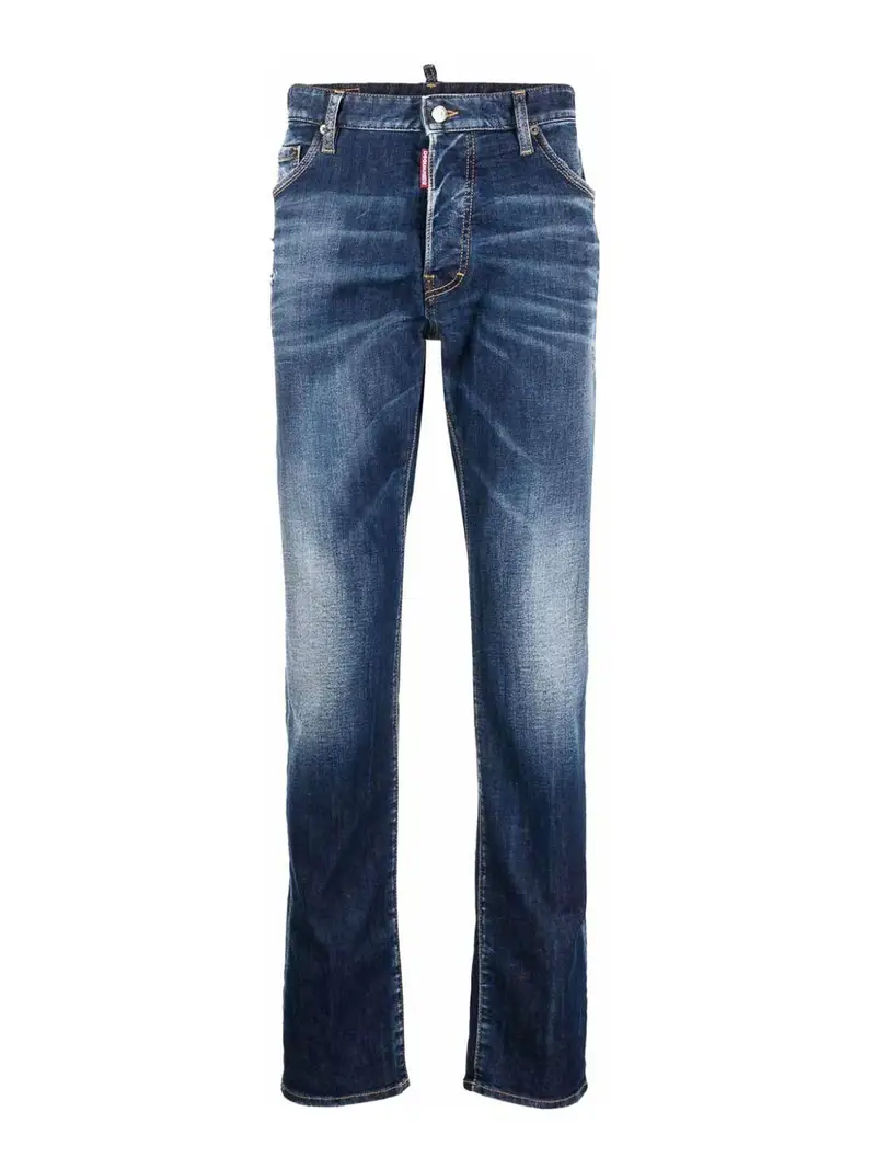Denim attillato Blu