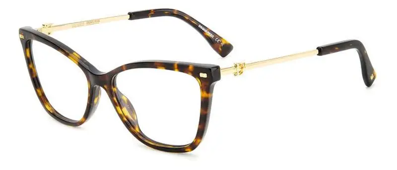 Dsquared2 Donna D2 0068 086 Montature da vista Acetato Havana  Cat Eye