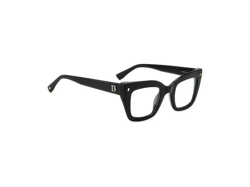 Dsquared2 Donna D2 0099 807 Montature da vista Plastica Nero Squadrata miniatura 2