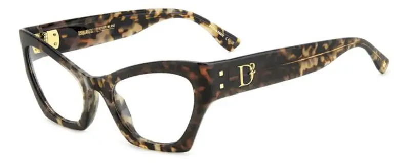 Dsquared2 Donna D2 0133 ACI Montature da vista Acetato Grigio/Havana  Cat Eye
