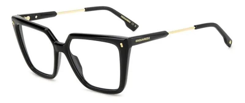 Dsquared2 Donna D2 0136 807 Montature da vista Acetato Nero  Squadrata