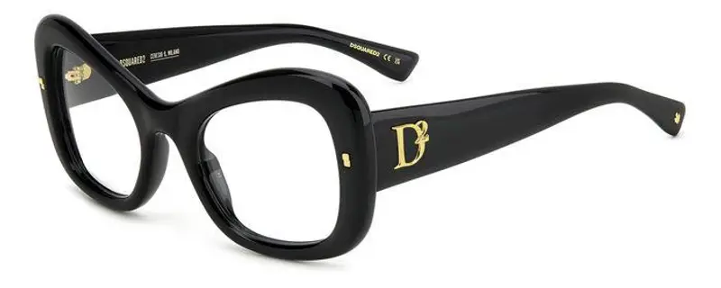 Dsquared2 Donna D2 0138 807 Montature da vista Acetato Nero  Farfalla