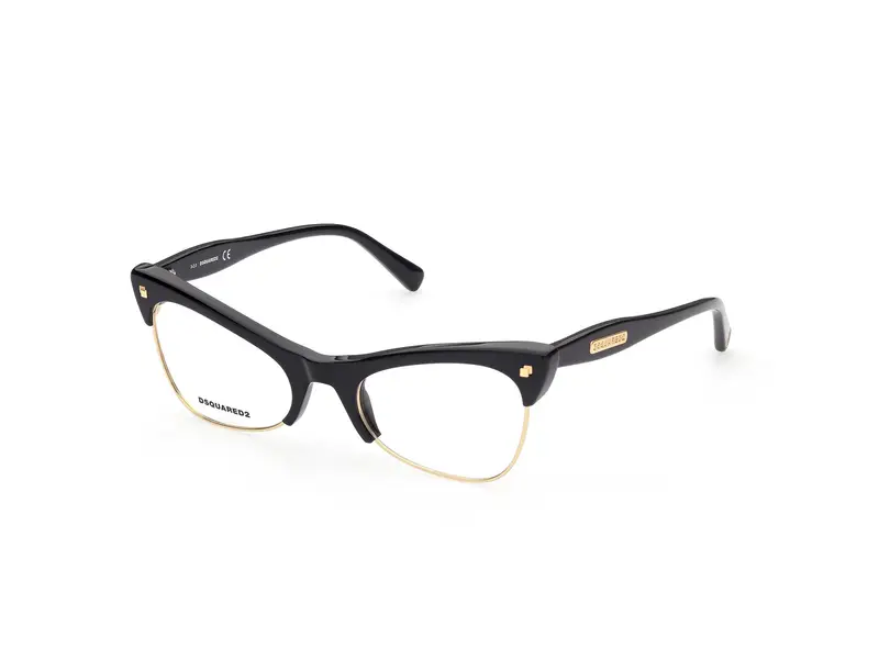 Dsquared2 Donna DQ5332 001 Montature da vista outlet Acetato Nero  Cat Eye