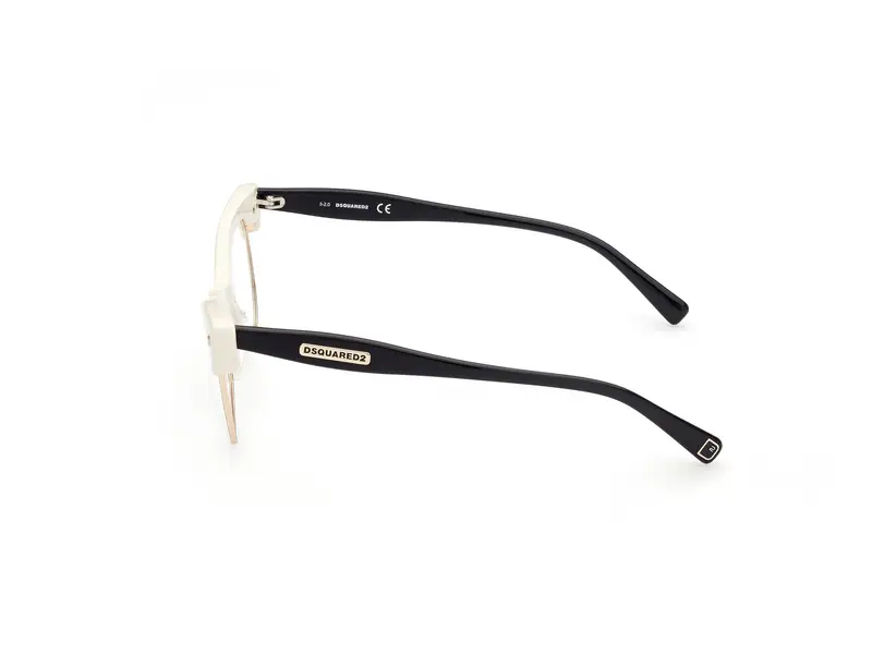 Dsquared2 Donna DQ5332 024 Montature da vista outlet Acetato Bianco Cat Eye miniatura 2