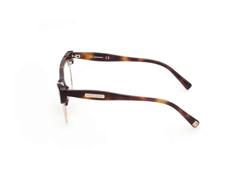 Dsquared2 Donna DQ5332 052 Montature da vista outlet Acetato Havana Cat Eye miniatura 2