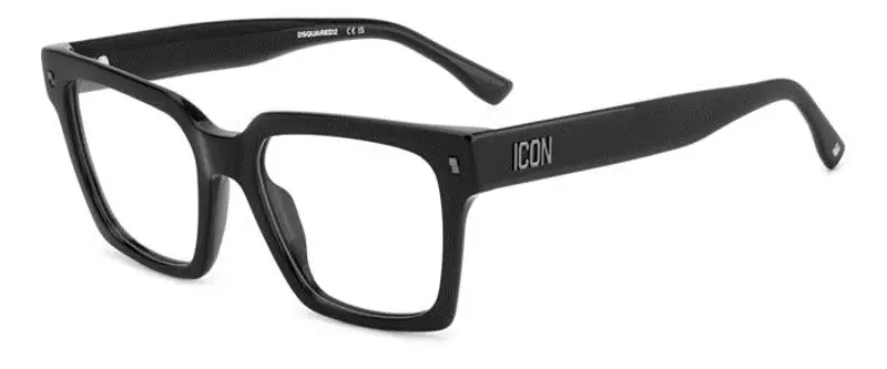 Dsquared2 Donna ICON 0019 807 Montature da vista Acetato Nero  Squadrata