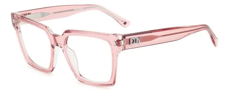 Dsquared2 Donna ICON 0019 8XO Montature da vista Acetato Rosa  Squadrata