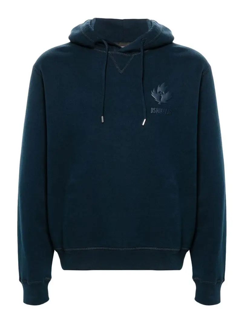 Felpa con cappuccio Blu scuro