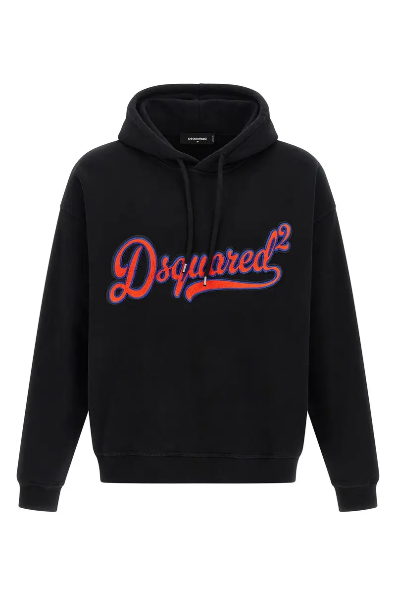 Felpa Con Cappuccio 'Sponge Patch' Nero