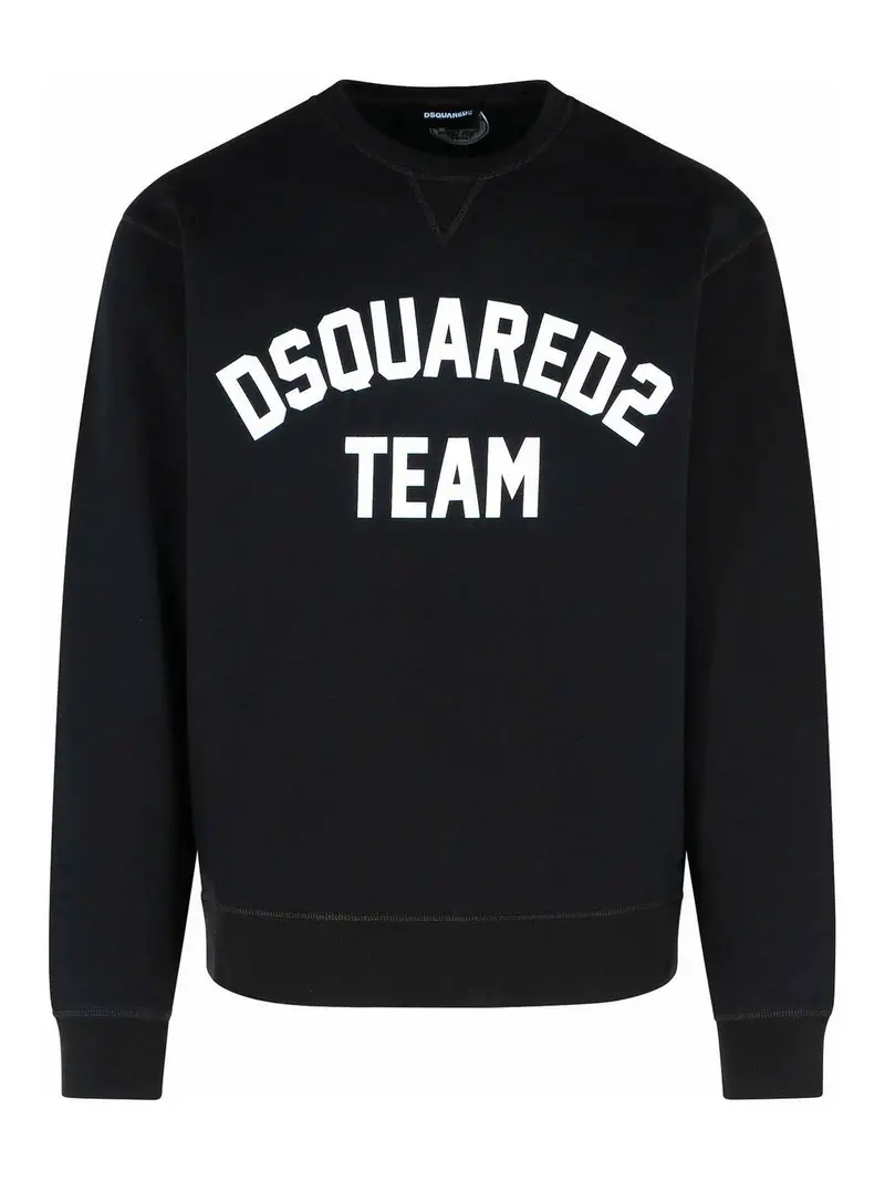 Felpa di cotone nero