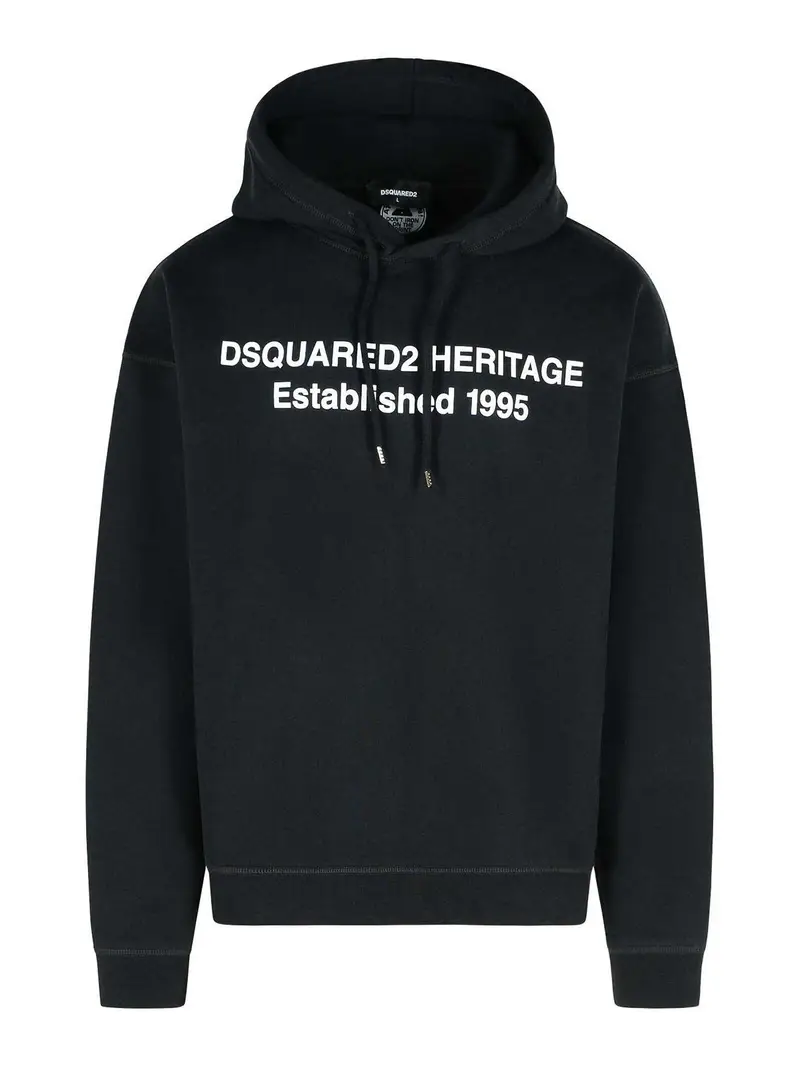 Felpa di cotone nero