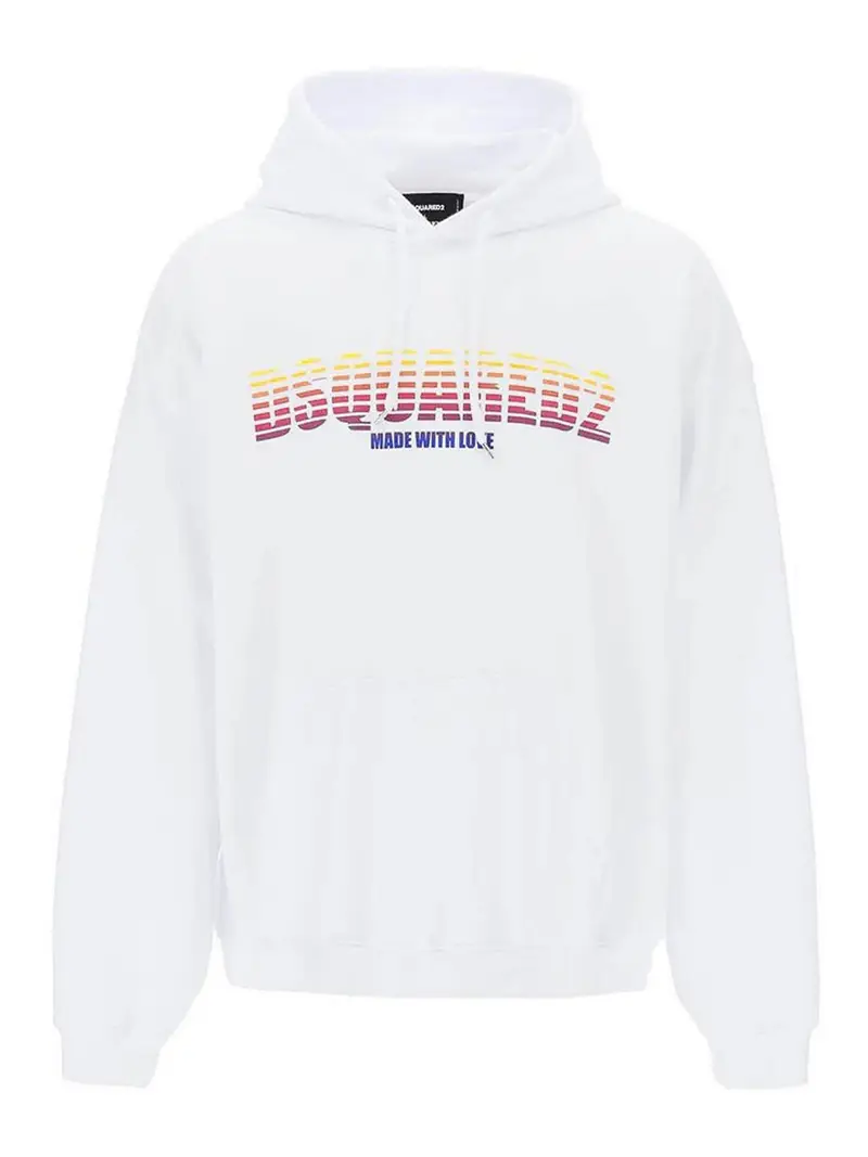 Felpa in cotone Bianco