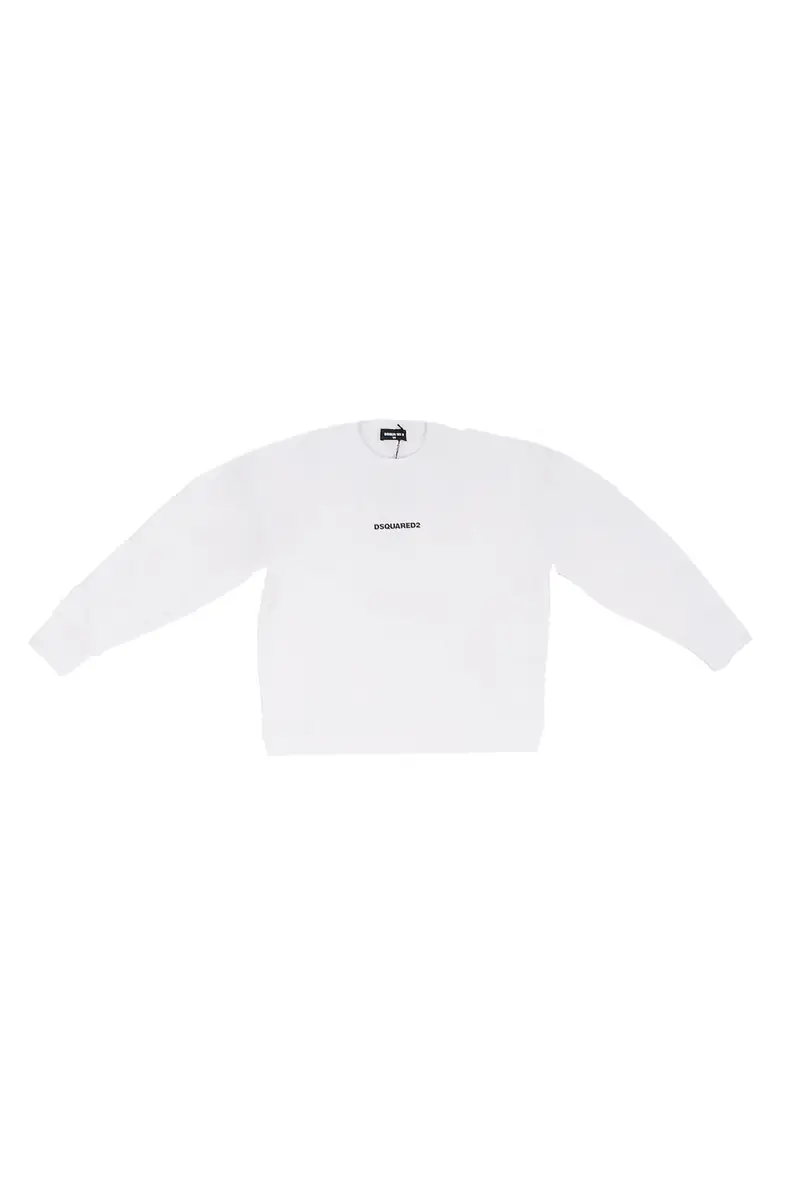 Felpa Unisex Junior DSQUARED2 Bianco D2s888u slouch fit