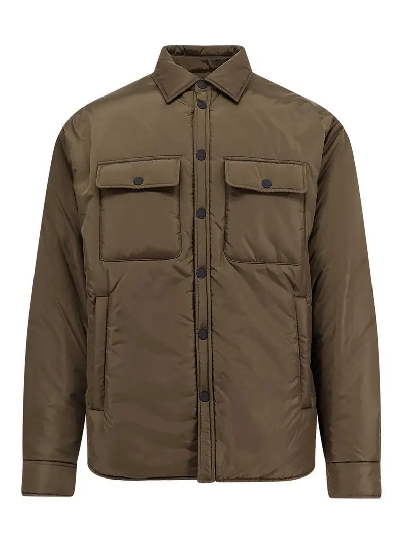 Giacca/Camicia in nylon imbottita Verde