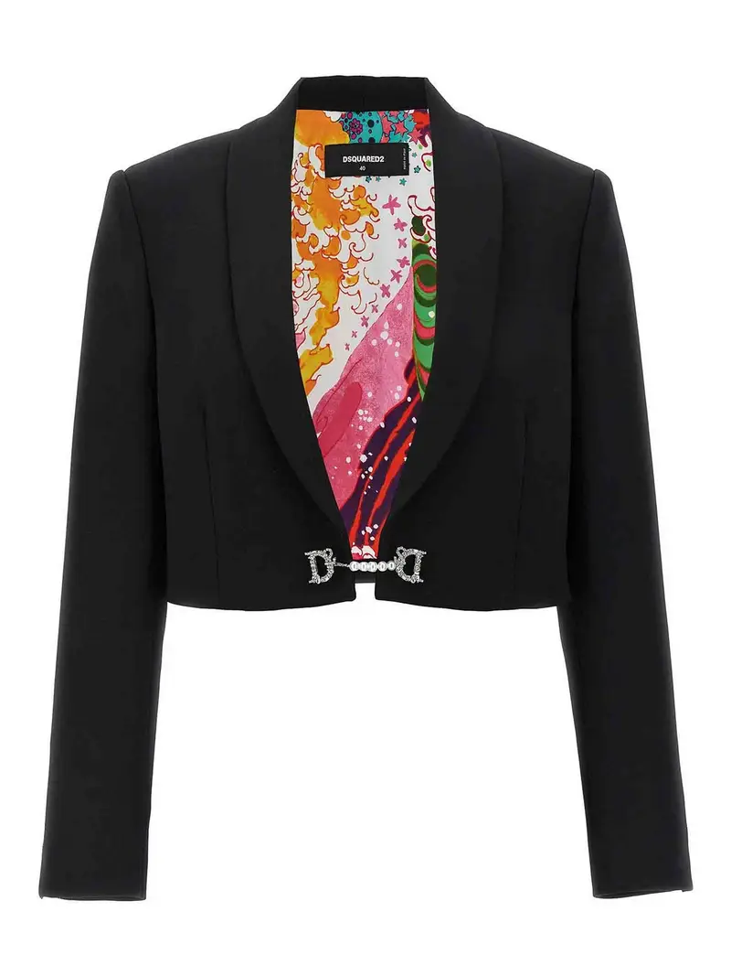 Giacca corta gioiello D2 Nero